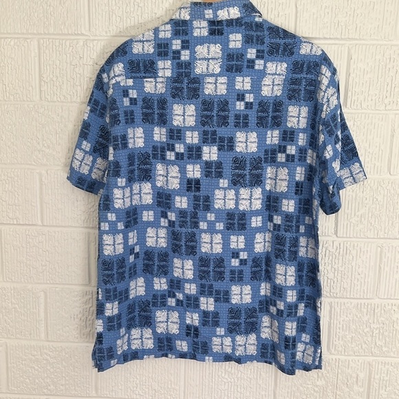 NAT NAST Men’s Silk Blend Hawaiian Button Down Shirt Size Large NWT - Picture 2 of 9
